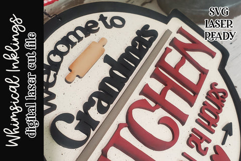 Welcome to Grandma's Kitchen SVG Whimsical Inklings 