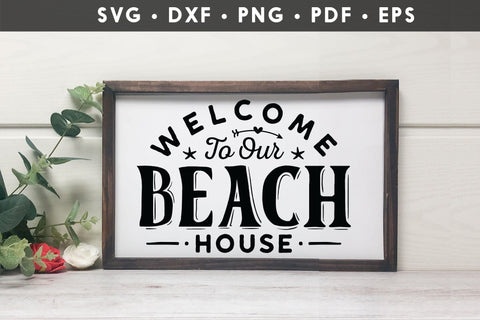 Welcome to Our Beach House SVG Cut File SVG CraftLabSVG 
