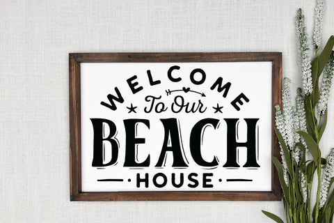 Welcome to Our Beach House SVG Cut File SVG CraftLabSVG 