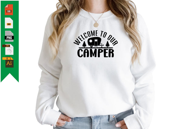 Welcome to Our Camper SVG Craftlabsvg24 