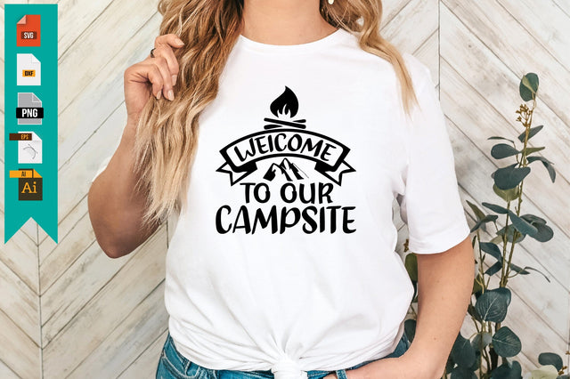 Welcome to Our Campsite SVG Craftlabsvg24 