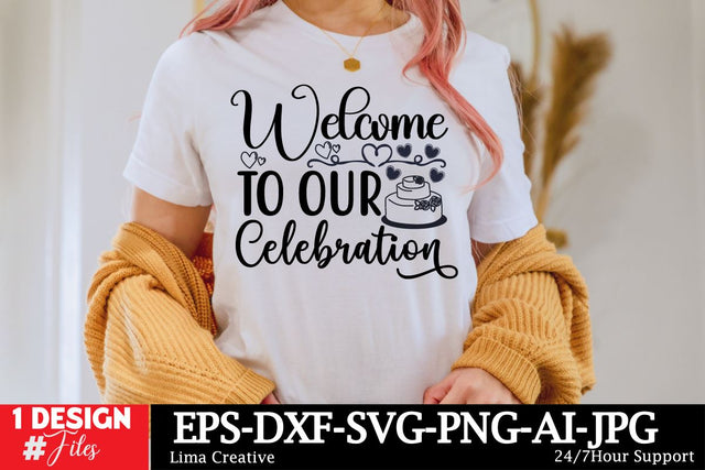 Welcome To Our Celebration SVG Cut File SVG Insomnia Std 