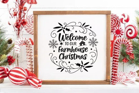 Welcome to our farmhouse christmas SVG Angelina750 