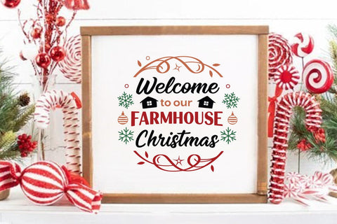 Welcome to our farmhouse christmas SVG Angelina750 