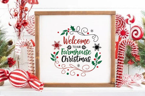Welcome to our farmhouse christmas SVG Angelina750 