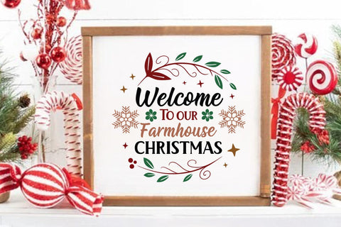 Welcome to our farmhouse christmas SVG Angelina750 