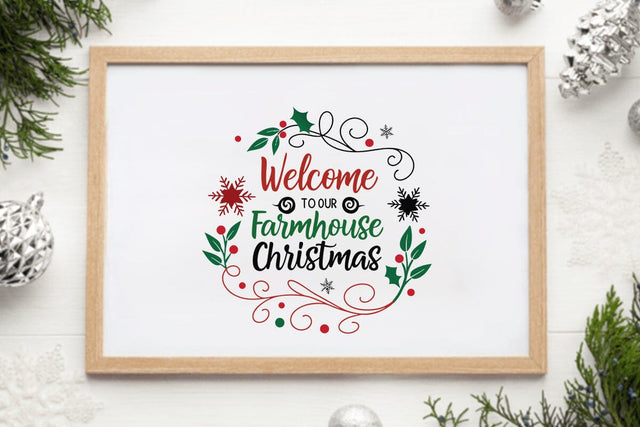 Welcome to our farmhouse christmas SVG Angelina750 