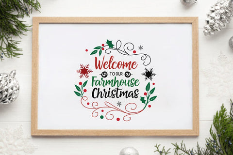 Welcome to our farmhouse christmas SVG Angelina750 