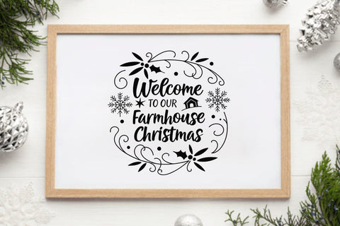 Welcome to our farmhouse christmas SVG Angelina750 
