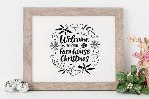 Welcome to our farmhouse christmas SVG Angelina750 