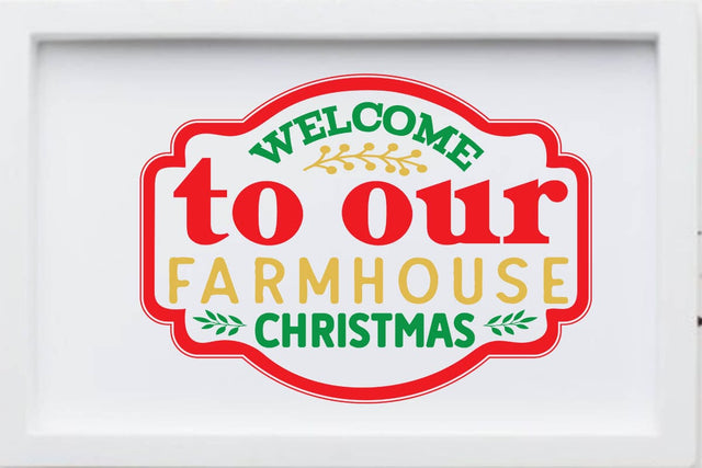 Welcome to our farmhouse christmas SVG Angelina750 