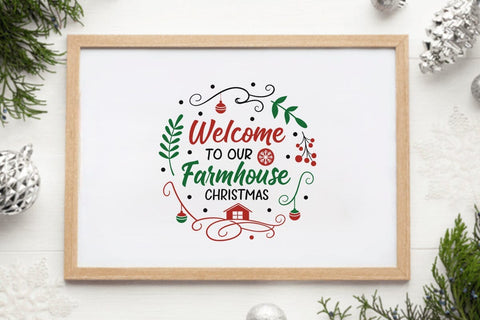 Welcome to our farmhouse christmas SVG Angelina750 