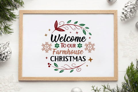 Welcome to our farmhouse christmas SVG Angelina750 