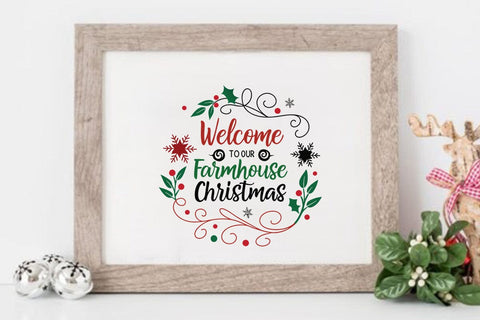 Welcome to our farmhouse christmas SVG Angelina750 