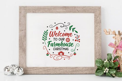 Welcome to our farmhouse christmas SVG Angelina750 