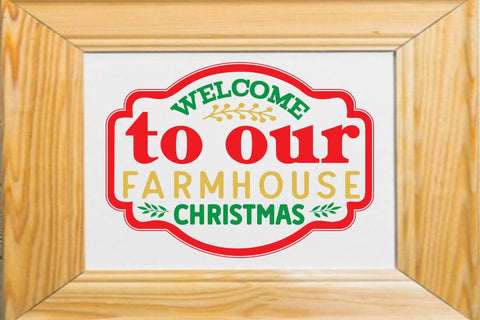 Welcome to our farmhouse christmas SVG Angelina750 