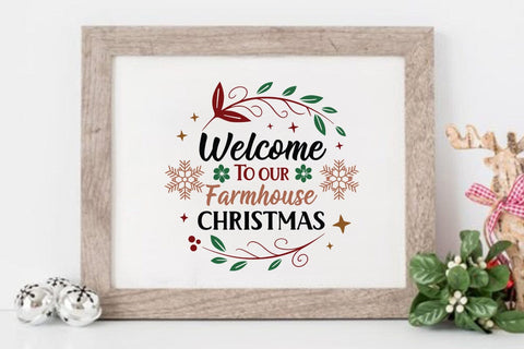 Welcome to our farmhouse christmas SVG Angelina750 
