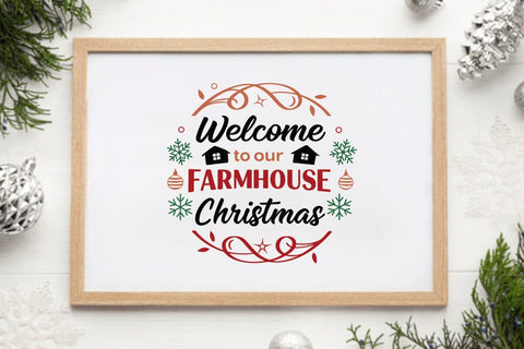 Welcome to our farmhouse christmas SVG Angelina750 
