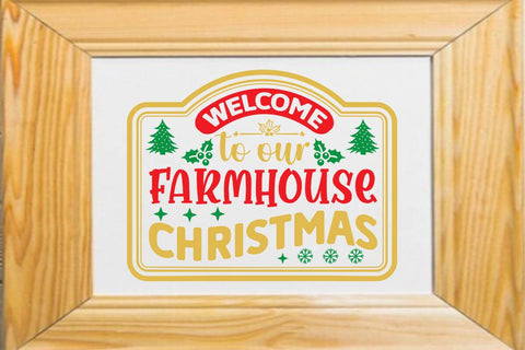 Welcome to our farmhouse christmas SVG Angelina750 