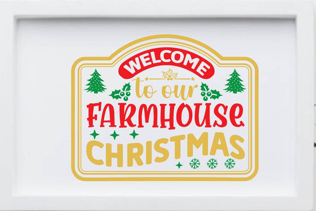 Welcome to our farmhouse christmas SVG Angelina750 