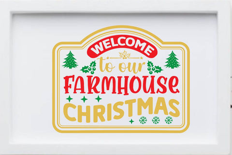 Welcome to our farmhouse christmas SVG Angelina750 