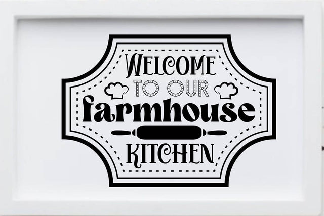 Welcome to our farmhouse kitchen SVG Angelina750 