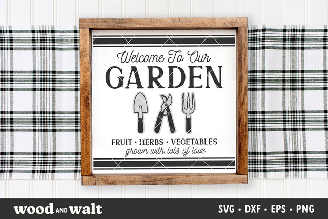 Welcome To Our Garden SVG | Spring Sign SVG SVG Wood And Walt 