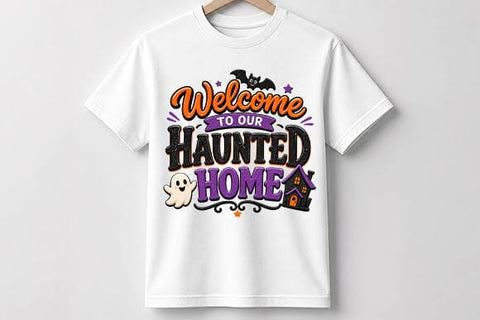 Welcome to Our Haunted Home PNG, Halloween Sublimation SVG BillahCrafts 