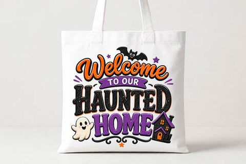 Welcome to Our Haunted Home PNG, Halloween Sublimation SVG BillahCrafts 