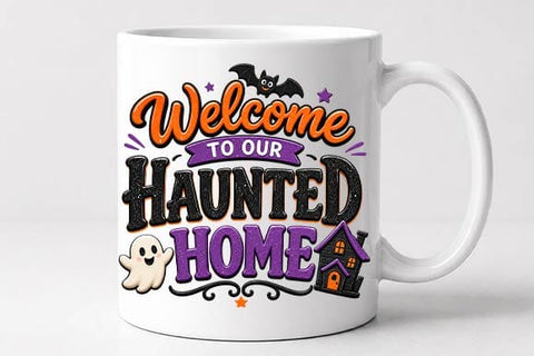 Welcome to Our Haunted Home PNG, Halloween Sublimation SVG BillahCrafts 