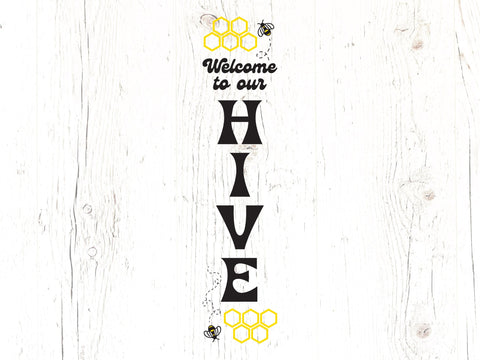 Welcome to our Hive Vertical Sign SVG Caffeinated SVGs 