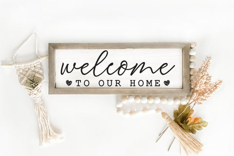 Welcome to Our Home, Family Sign SVG SVG CraftLabSVG 