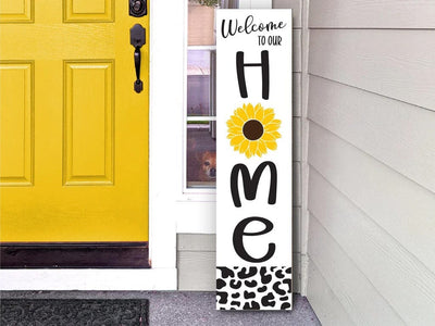 Welcome to Our Home Sign - Sunflower Farmhouse SVG SVG Silhouette School Blog Design Shop 