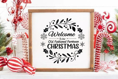 Welcome to our old fashioned farmhouse christmas SVG Angelina750 