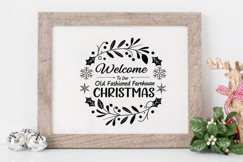 Welcome to our old fashioned farmhouse christmas SVG Angelina750 