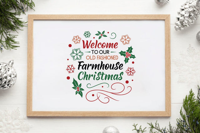 Welcome to our old fashioned farmhouse christmas SVG Angelina750 