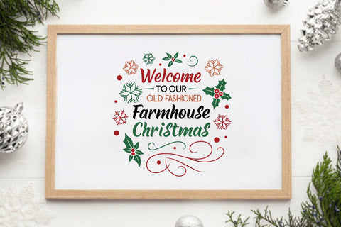 Welcome to our old fashioned farmhouse christmas SVG Angelina750 