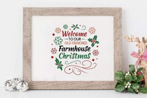 Welcome to our old fashioned farmhouse christmas SVG Angelina750 