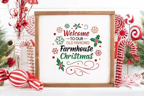 Welcome to our old fashioned farmhouse christmas SVG Angelina750 