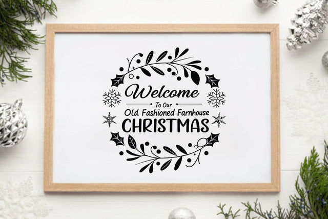 Welcome to our old fashioned farmhouse christmas SVG Angelina750 