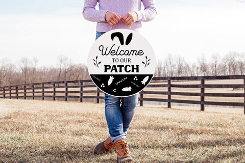 Welcome to Our Patch | Easter Farmhouse Sign SVG SVG CraftLabSVG 