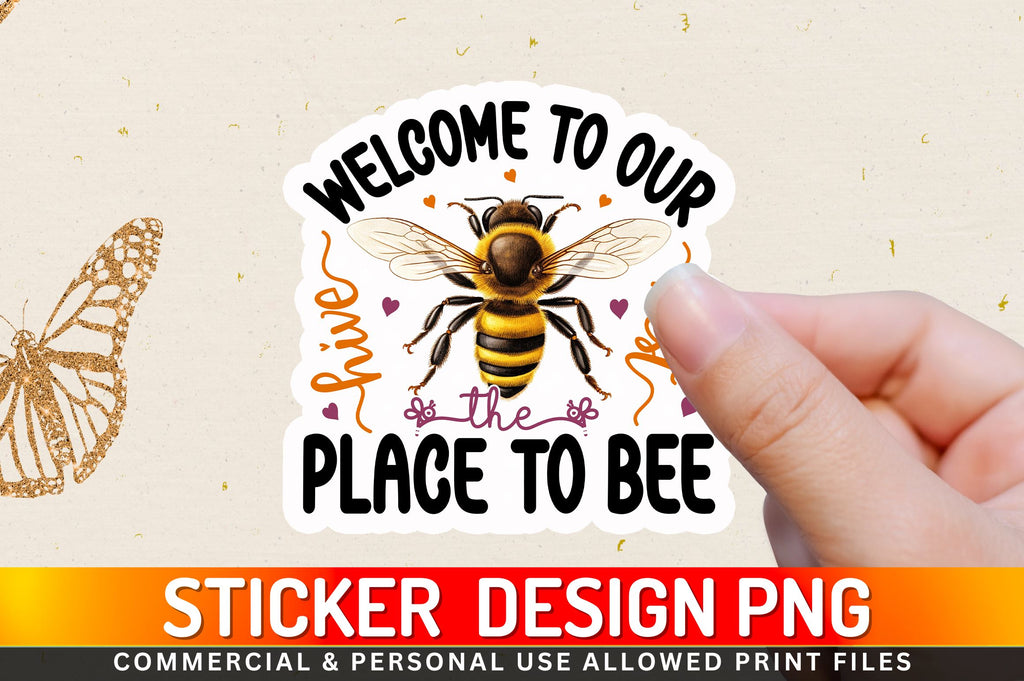 Welcome Message Sticker Welcome to our Sticker Design - So Fontsy