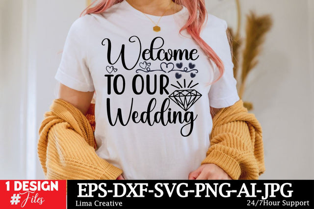 Welcome To Our Wedding SVG CUt File SVG Insomnia Std 