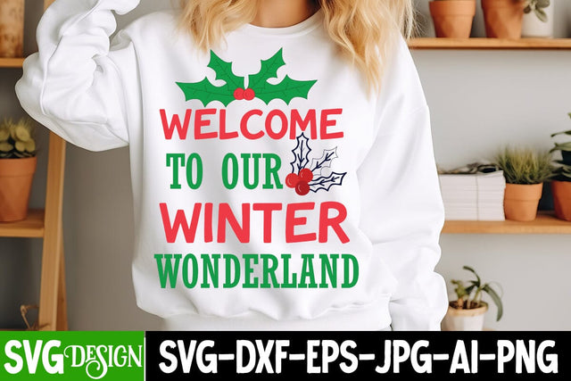 Welcome to Our Winter Wonderland SVG Design SVG BlackCatsMedia 