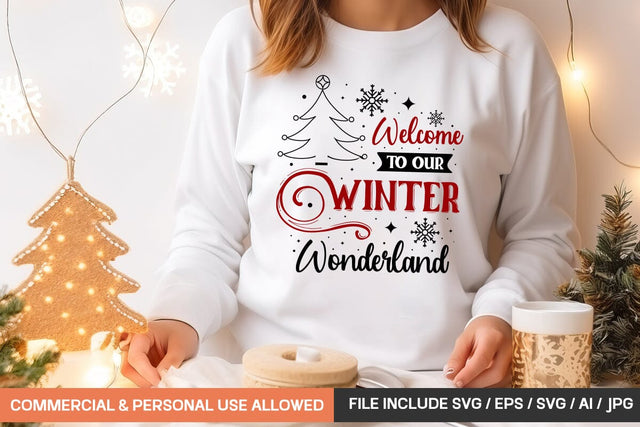 Welcome To Our Winter Wonderland Svg Design SVG designmaster24 