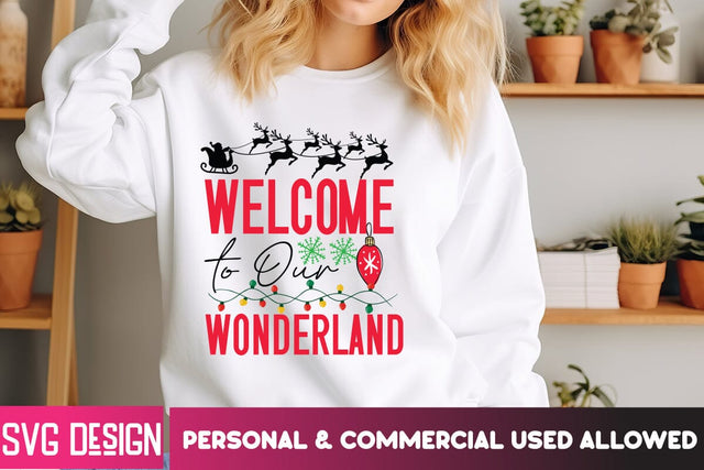 Welcome to Our Wonderful SVG Design, Christmas SVG Cut File, Christmas SVG Quotes, Merry Christmas SVG Design, Christnmas Sublimation PNG SVG BlackCatsMedia 