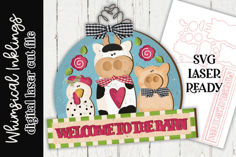 Welcome to the Barn SVG Whimsical Inklings 