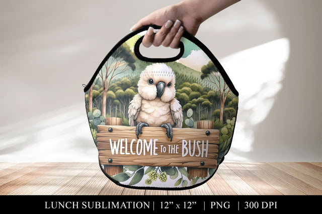 Welcome to the Bush Lunch Bag Sublimation PNG Sublimation BijouBay 