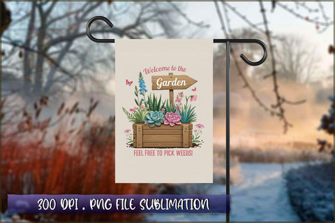 Welcome to the garden feel free to pick weeds Sublimation Sublimation Shetara Begum 