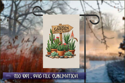 Welcome to the Garden Flag Sublimation Sublimation Shetara Begum 
